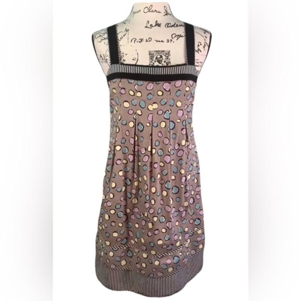 BCBGMaxAzria Multicolor Polka Dots Dress